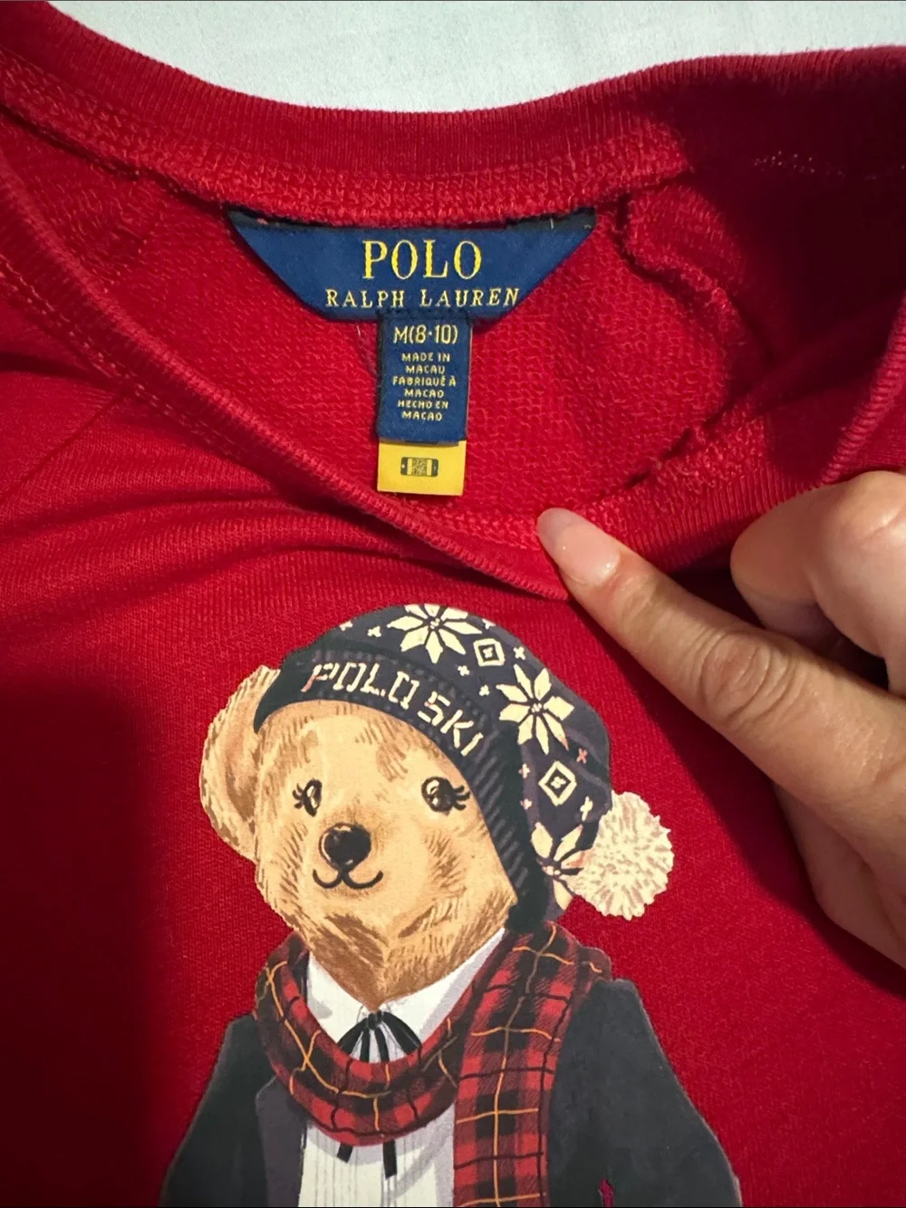 Ralph Lauren Red Polo Bear Girl's Costume Dress